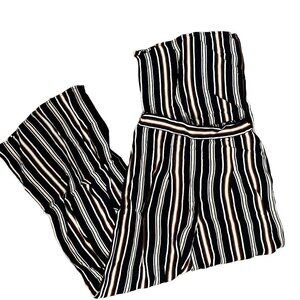 Live to be Spoiled black yellow red striped casual flare leg pants 90s costume